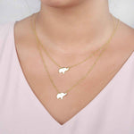 Godmother-Goddaughter Elephant Necklace Set