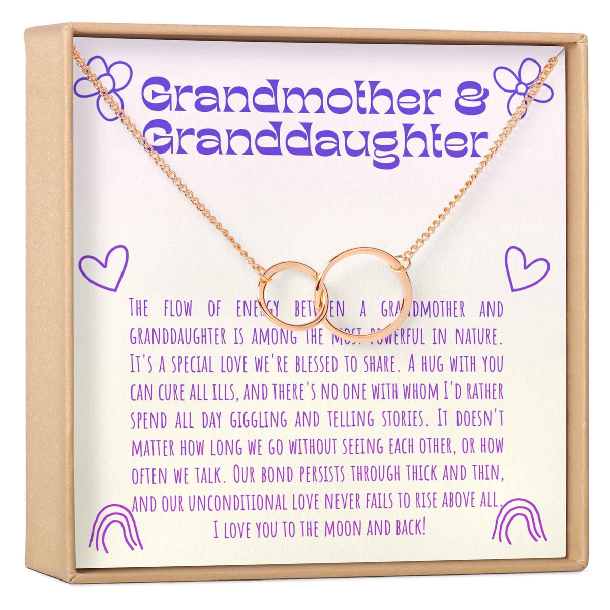 Grandmother & Granddaughter Necklace, Multiple Styles