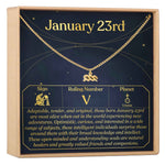 January 23rd Aquarius Necklace