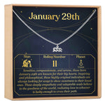 January 29th Aquarius Necklace