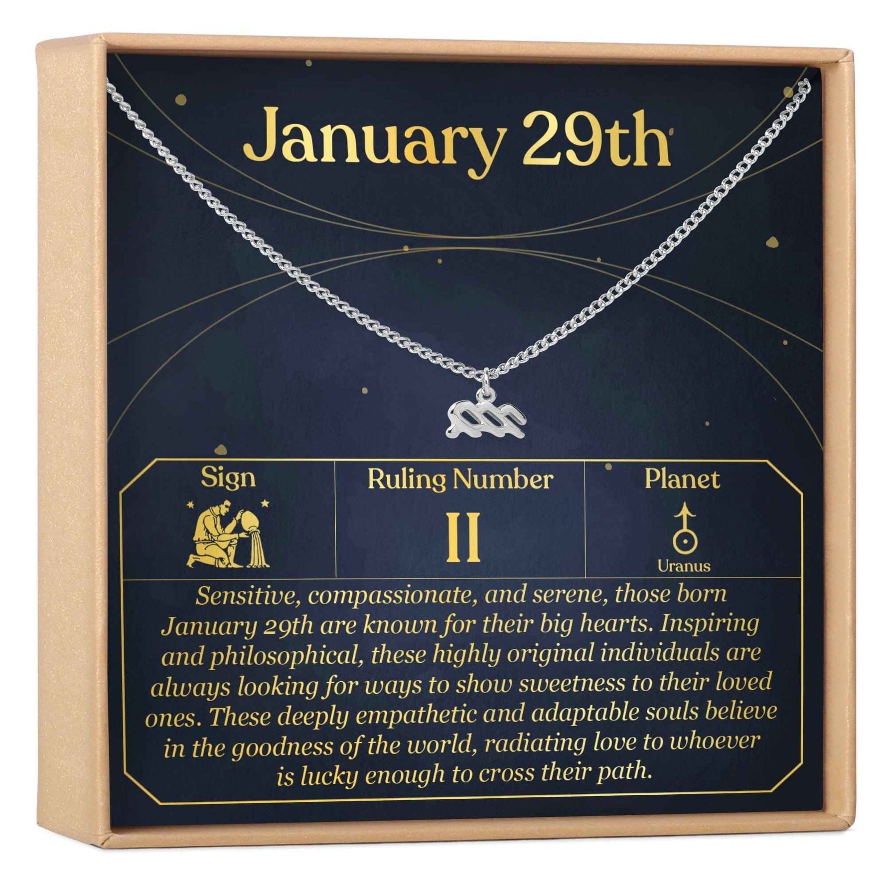 January 29th Aquarius Necklace