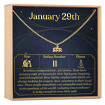 January 29th Aquarius Necklace