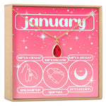 January Birthday Gemstone Necklace