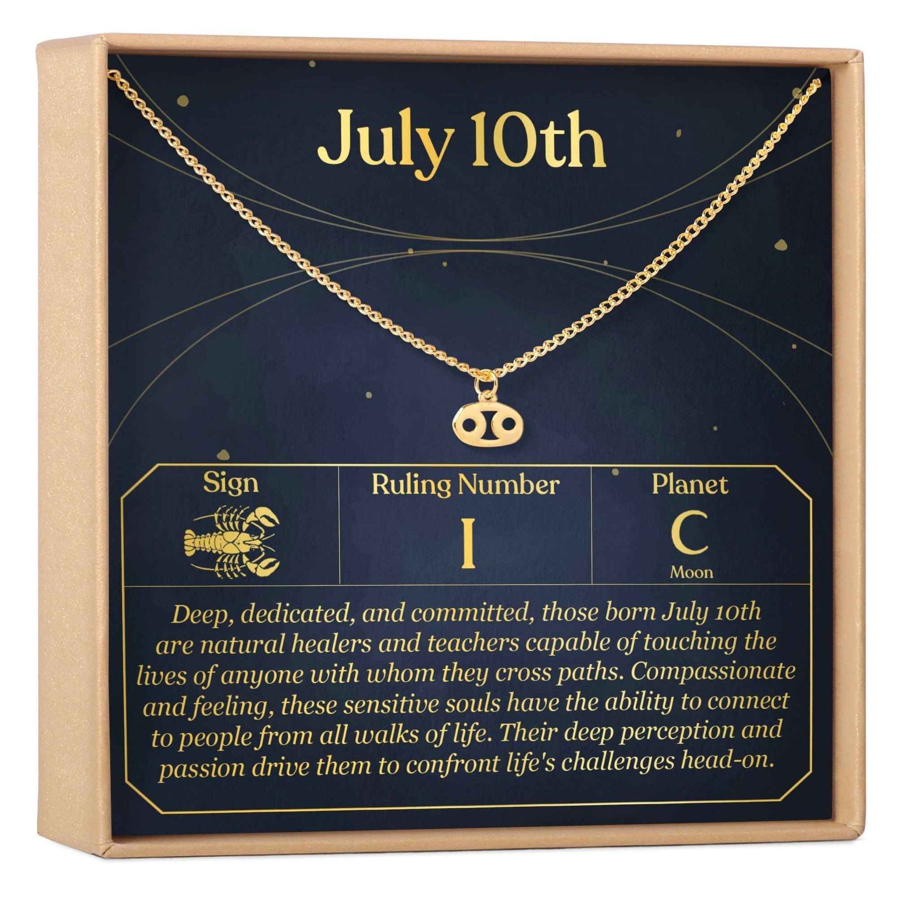July 10th Cancer Necklace