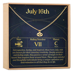 July 16th Cancer Necklace