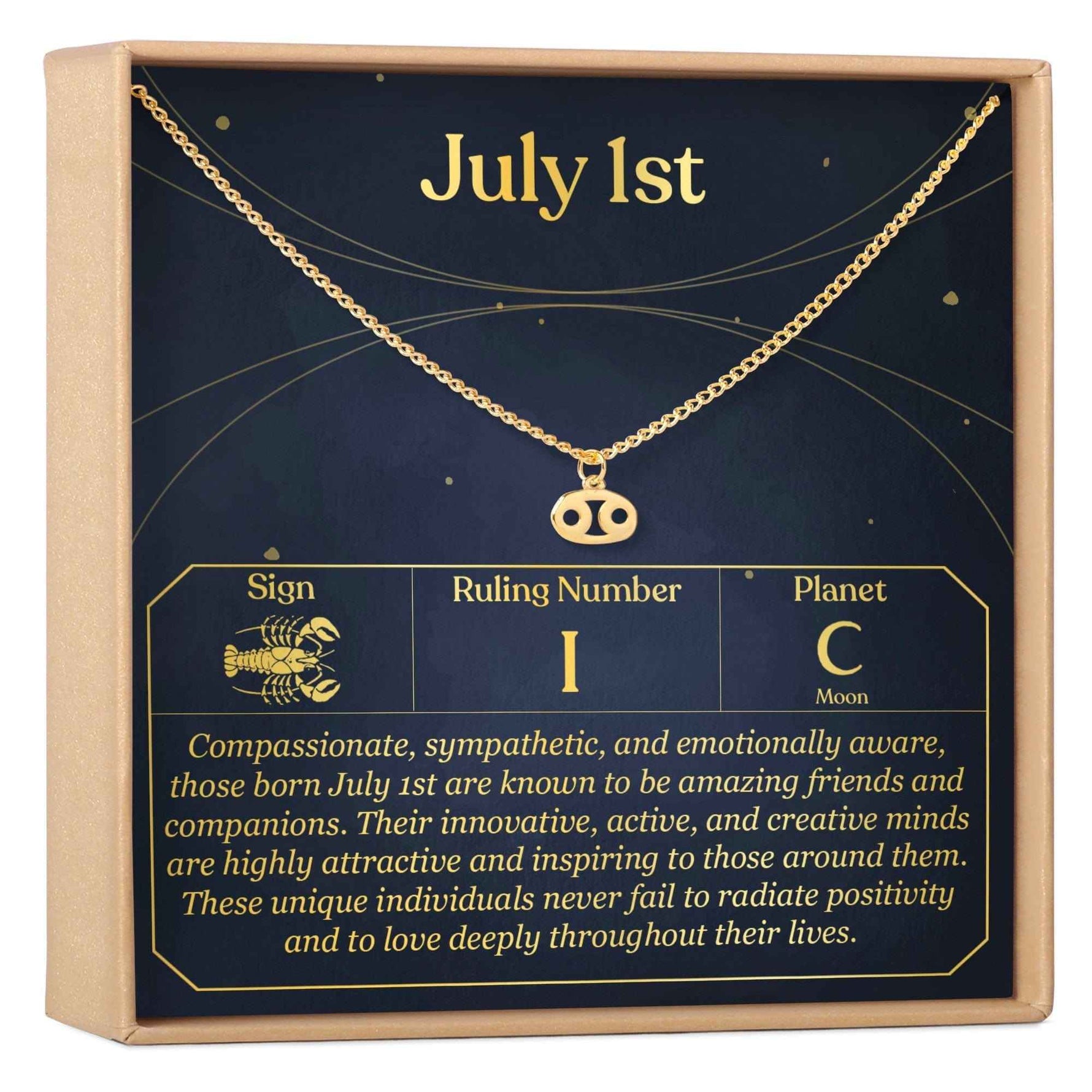 July 1st Cancer Necklace