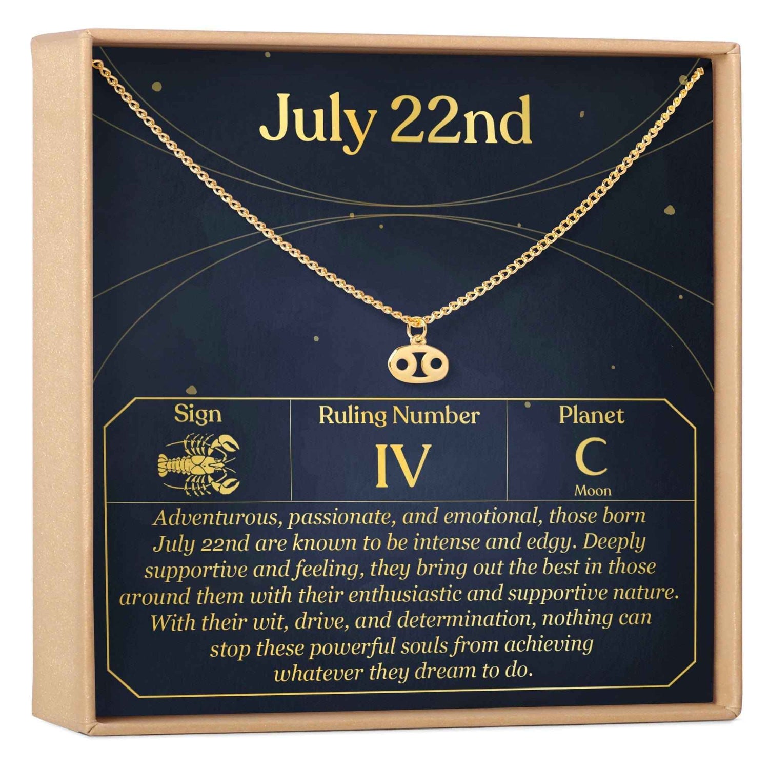 July 22nd Cancer Necklace