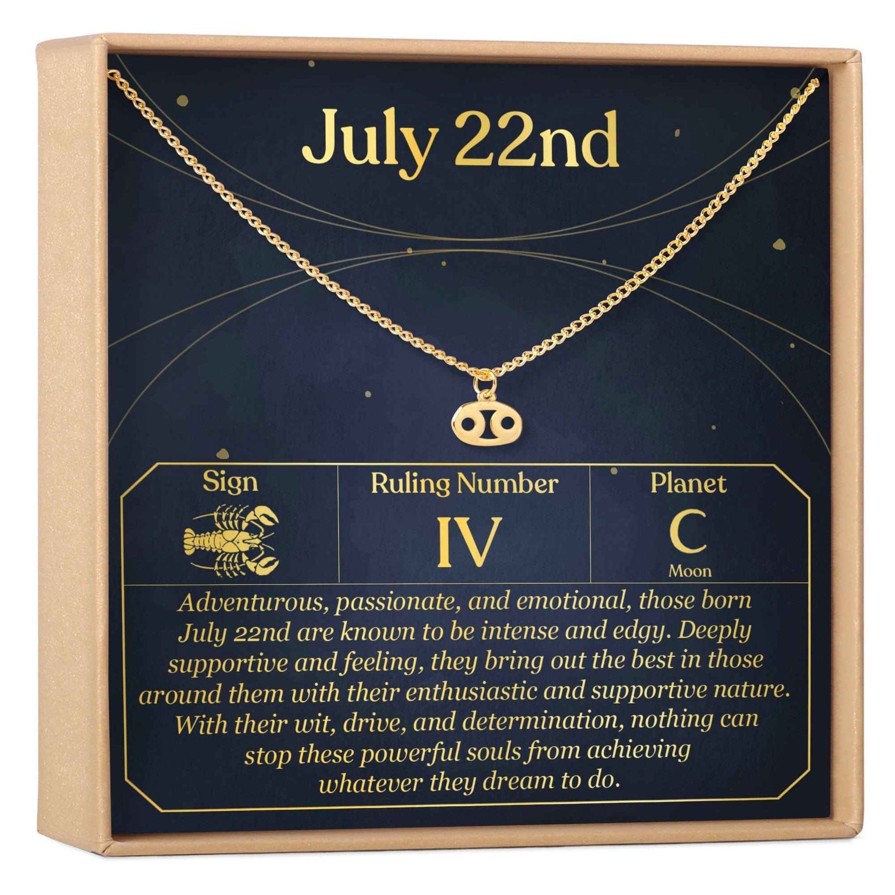 July 22nd Cancer Necklace