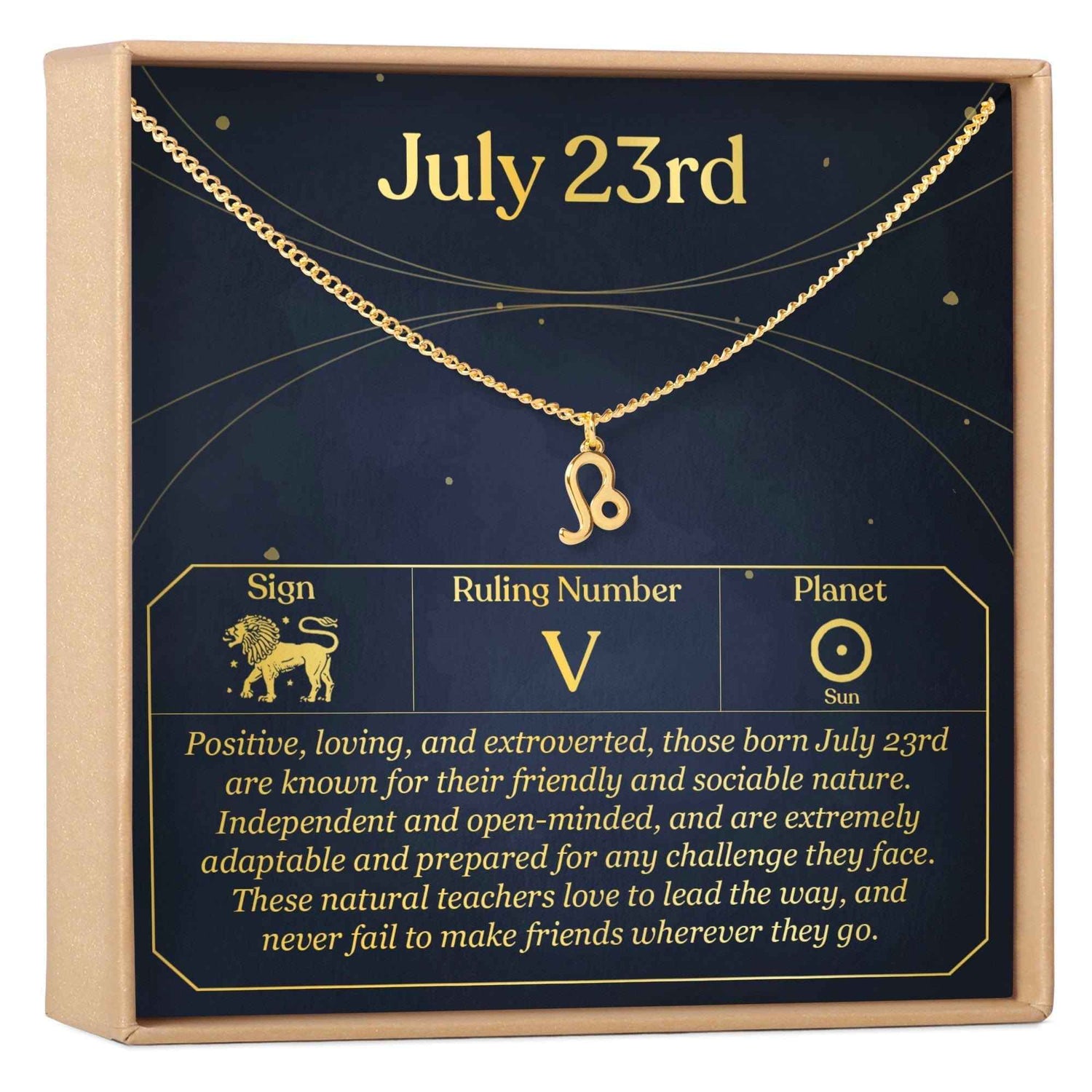 July 23rd Leo Necklace