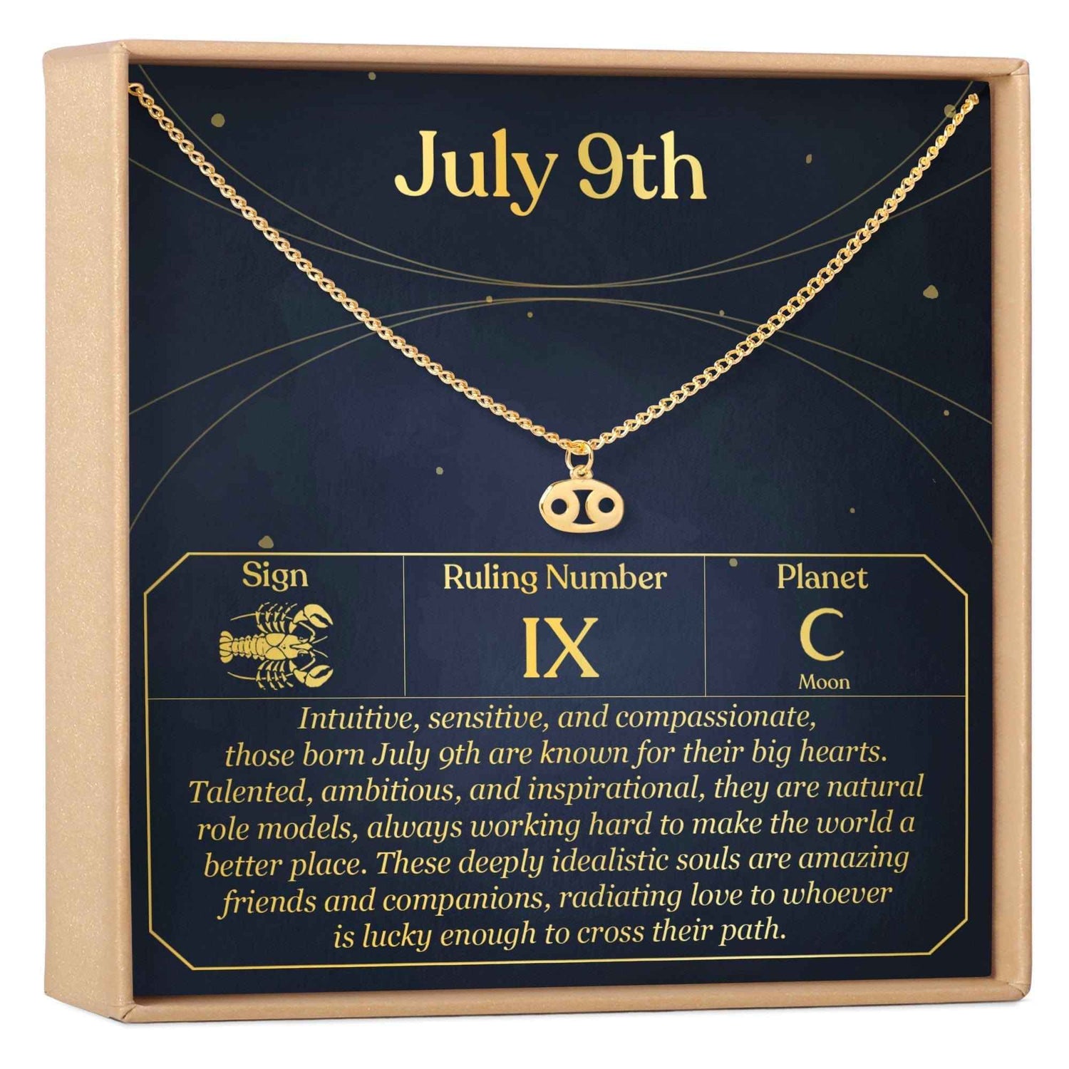 July 9th Cancer Necklace