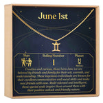 June 1st Gemini Necklace