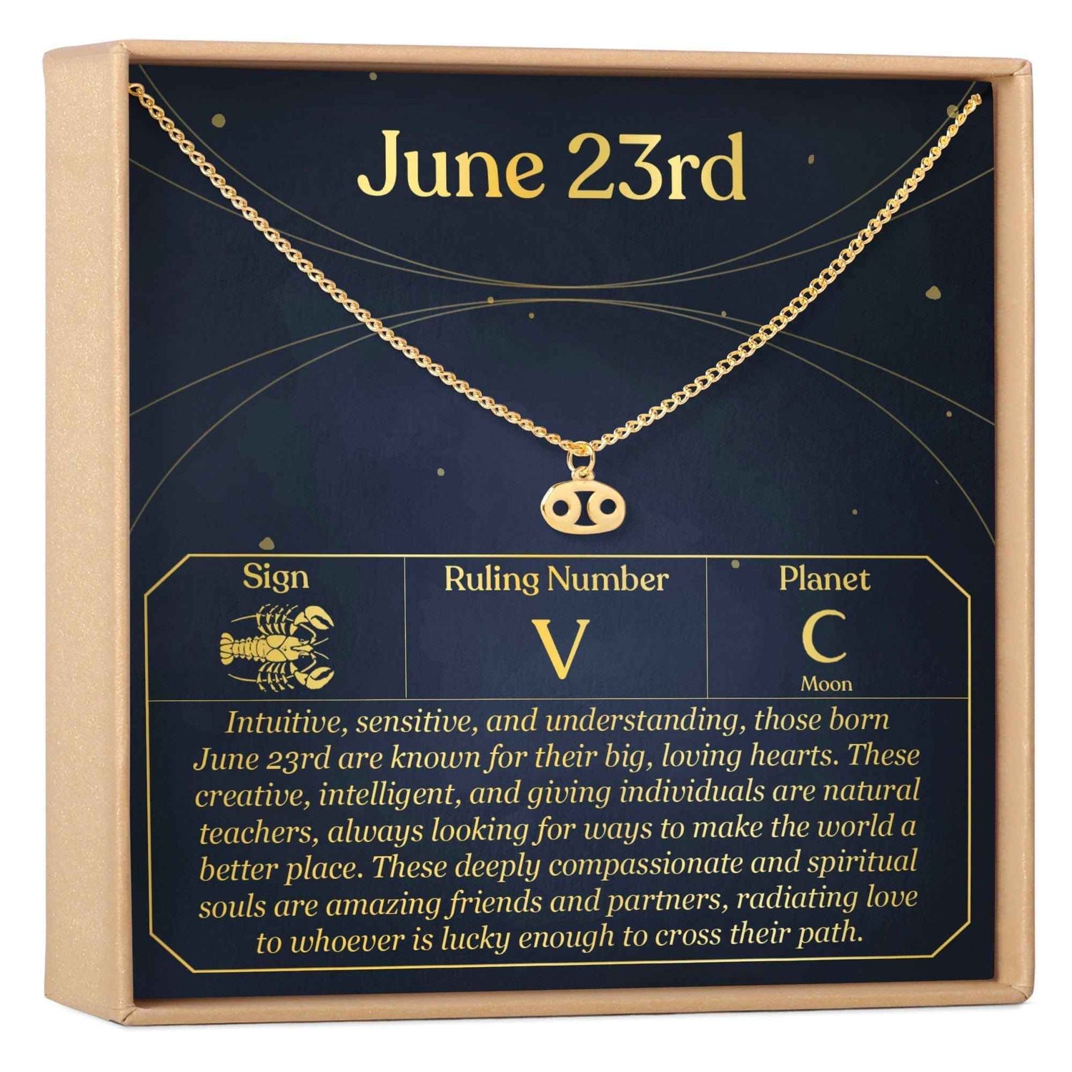 June 23rd Cancer Necklace
