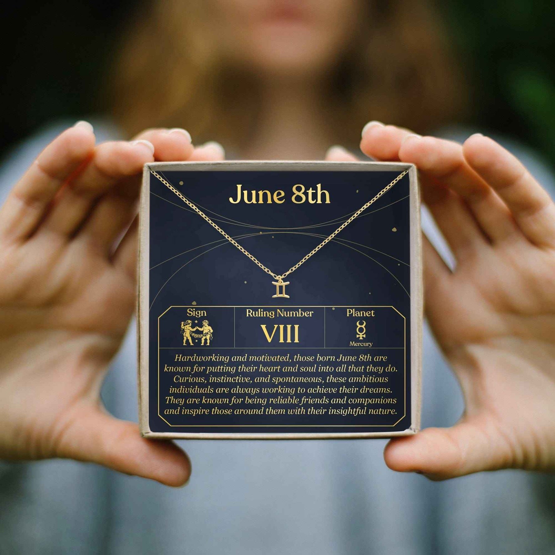 June 8th Gemini Necklace