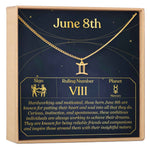 June 8th Gemini Necklace