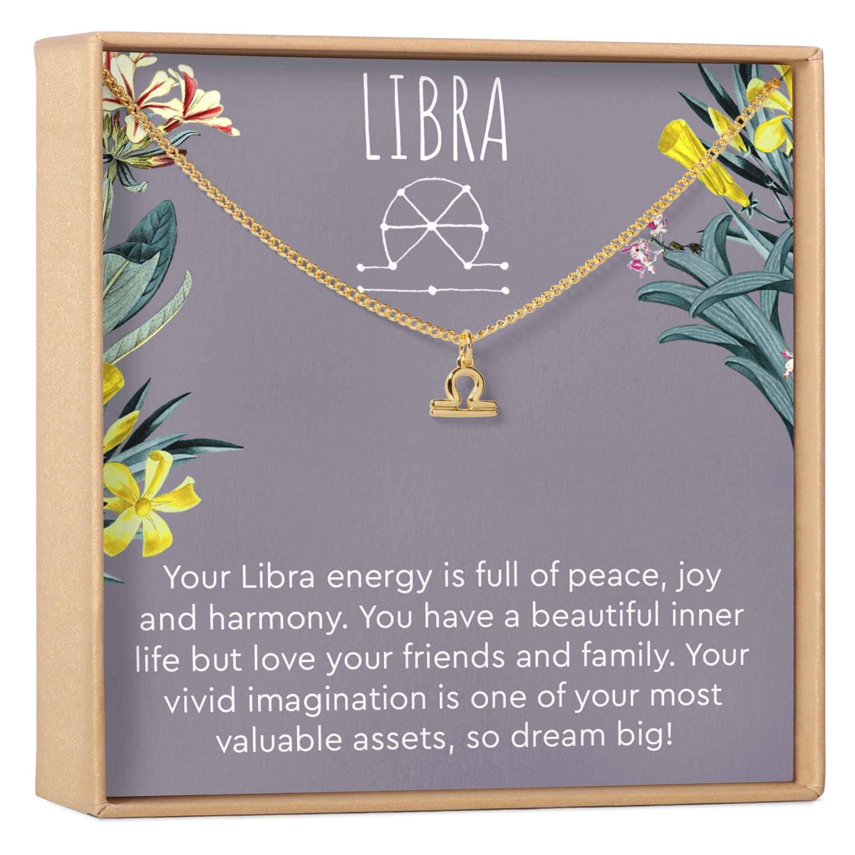 Libra Zodiac Gift Necklace