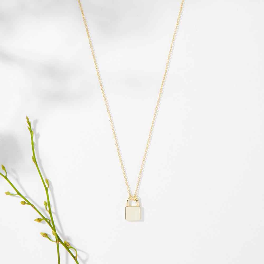 Long Distance Friendship Lock Necklace