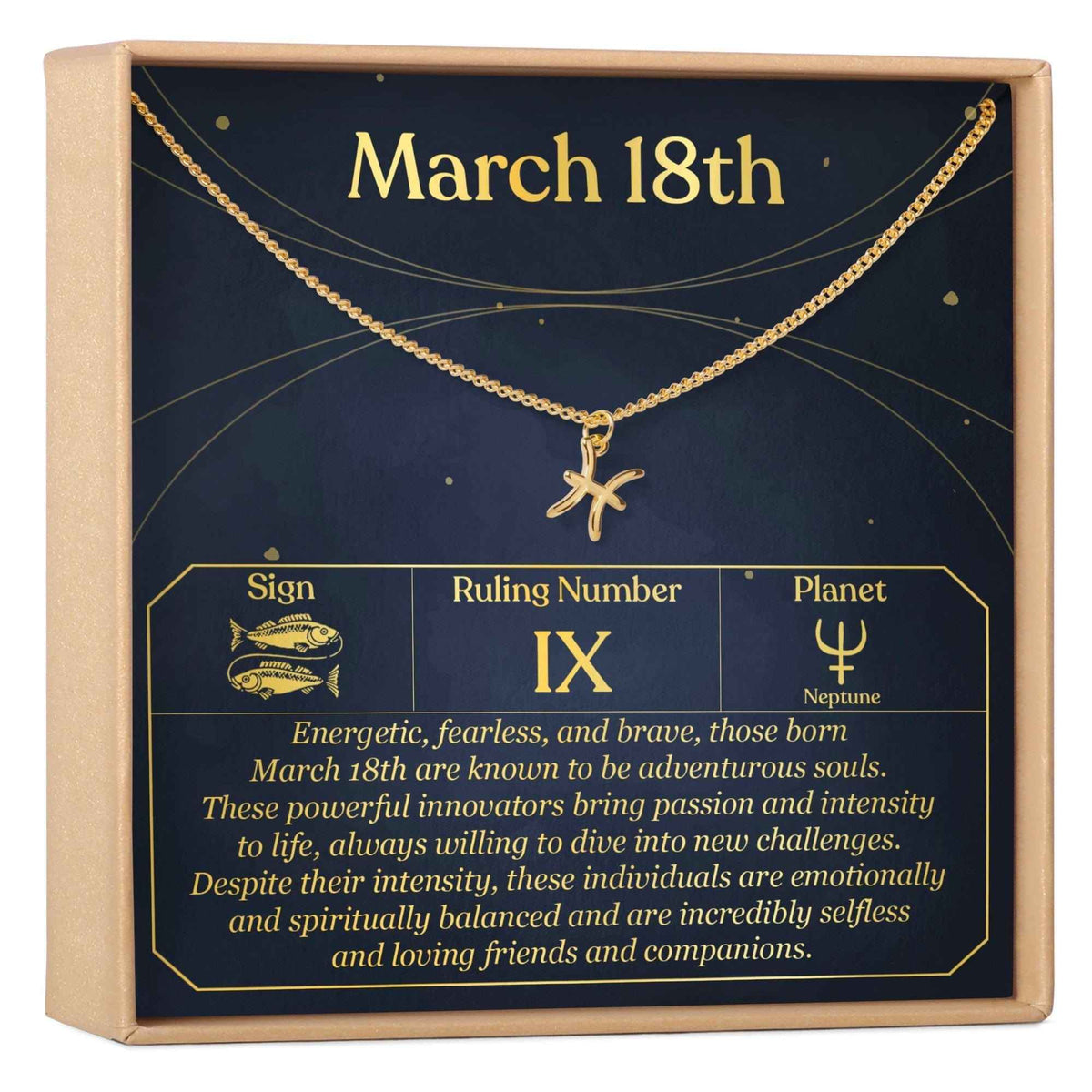 March 18th Pisces Necklace