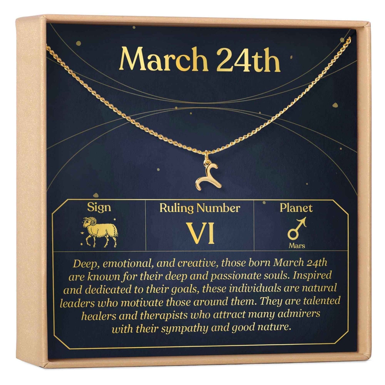 March 24th Aries Necklace