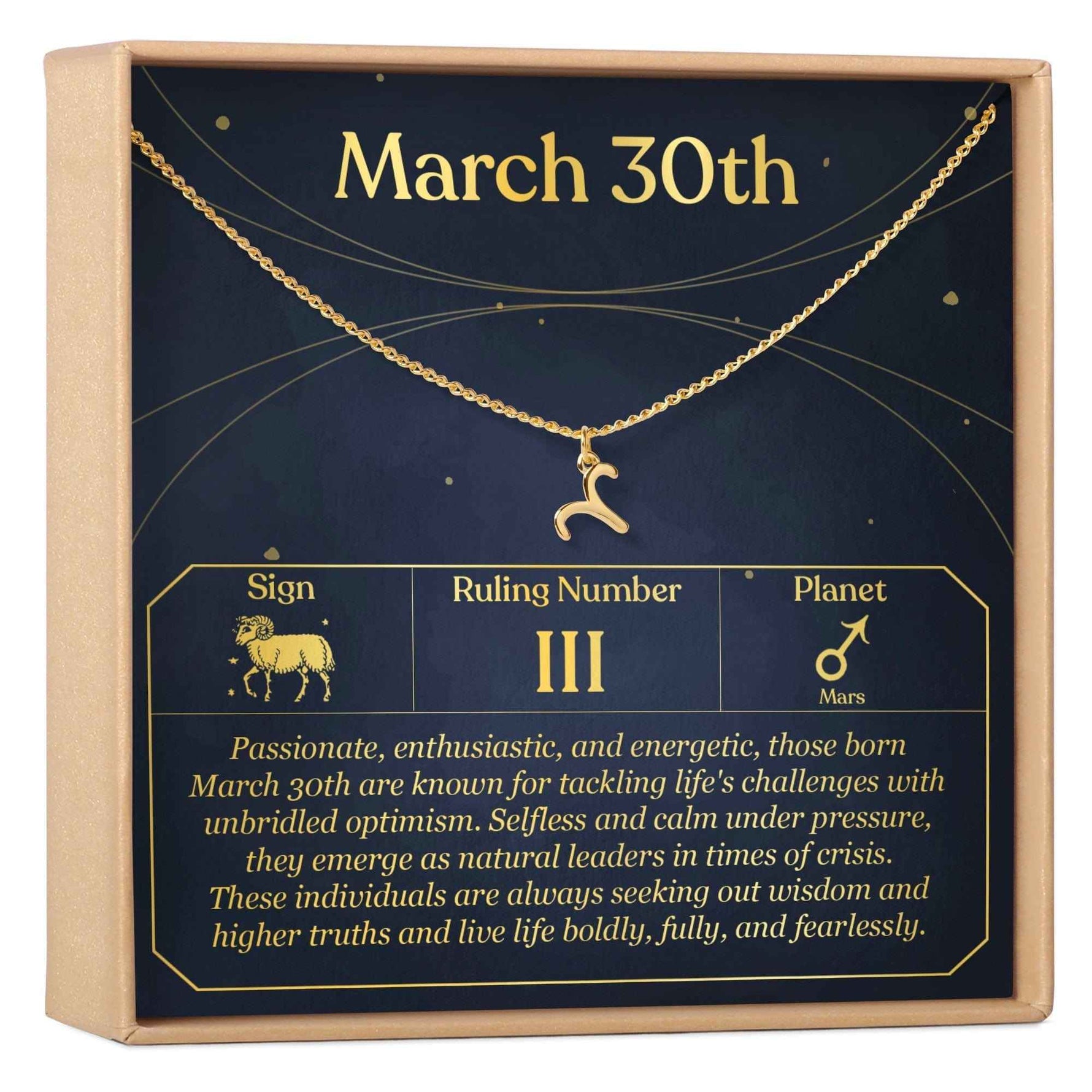 March 30th Aries Necklace