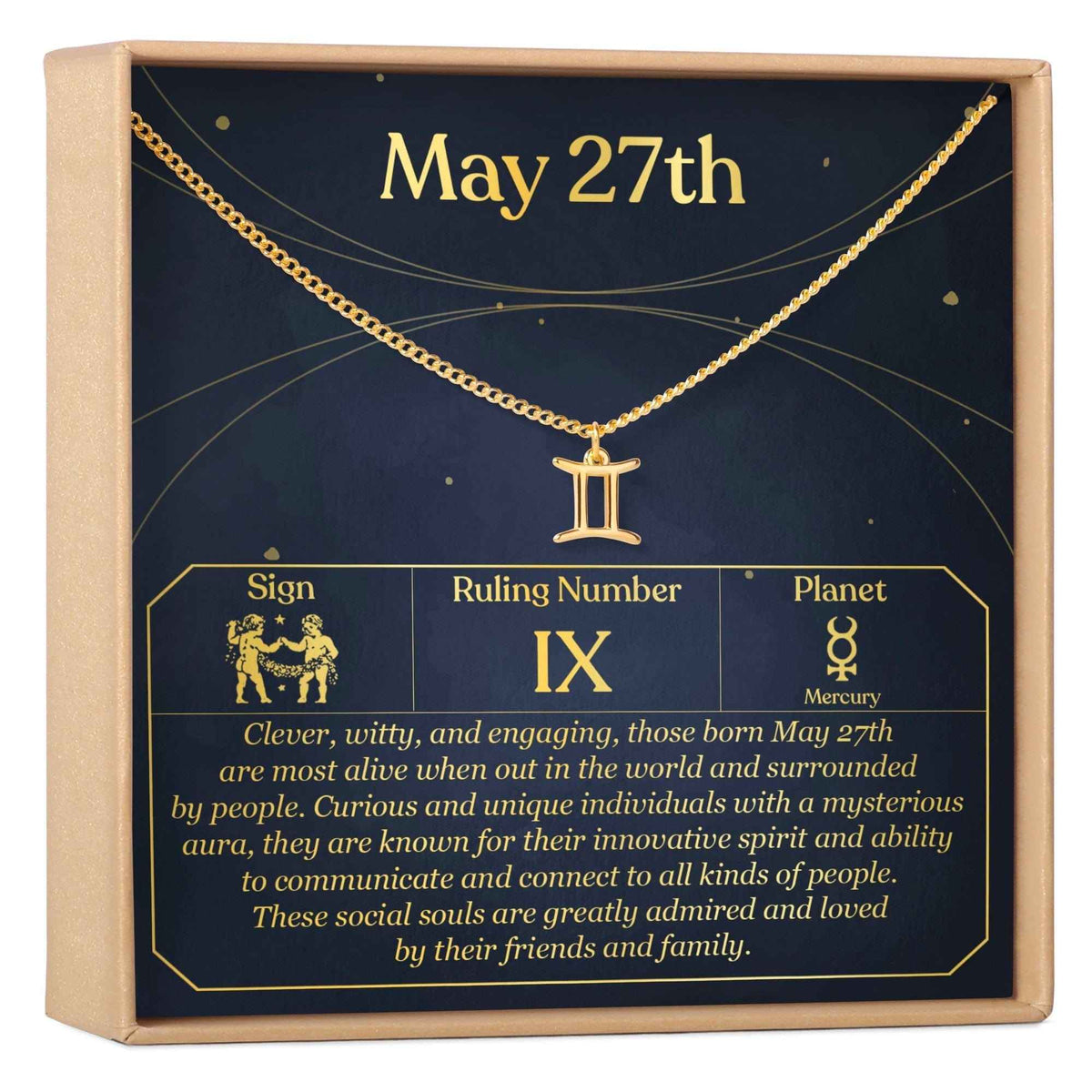 May 27th Gemini Necklace