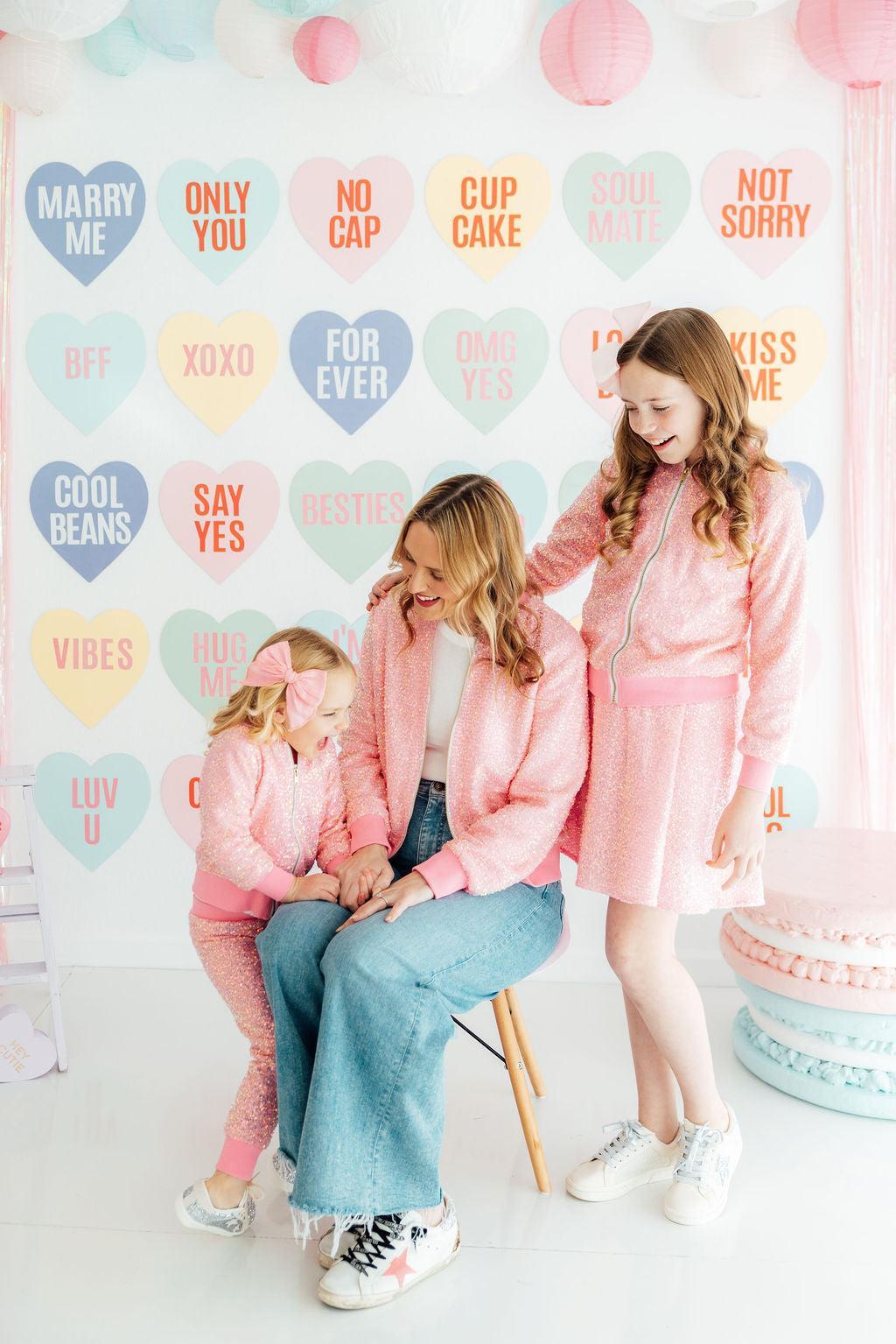 Grown Up Bubblegum Pink Sequin Jacket - Image 4