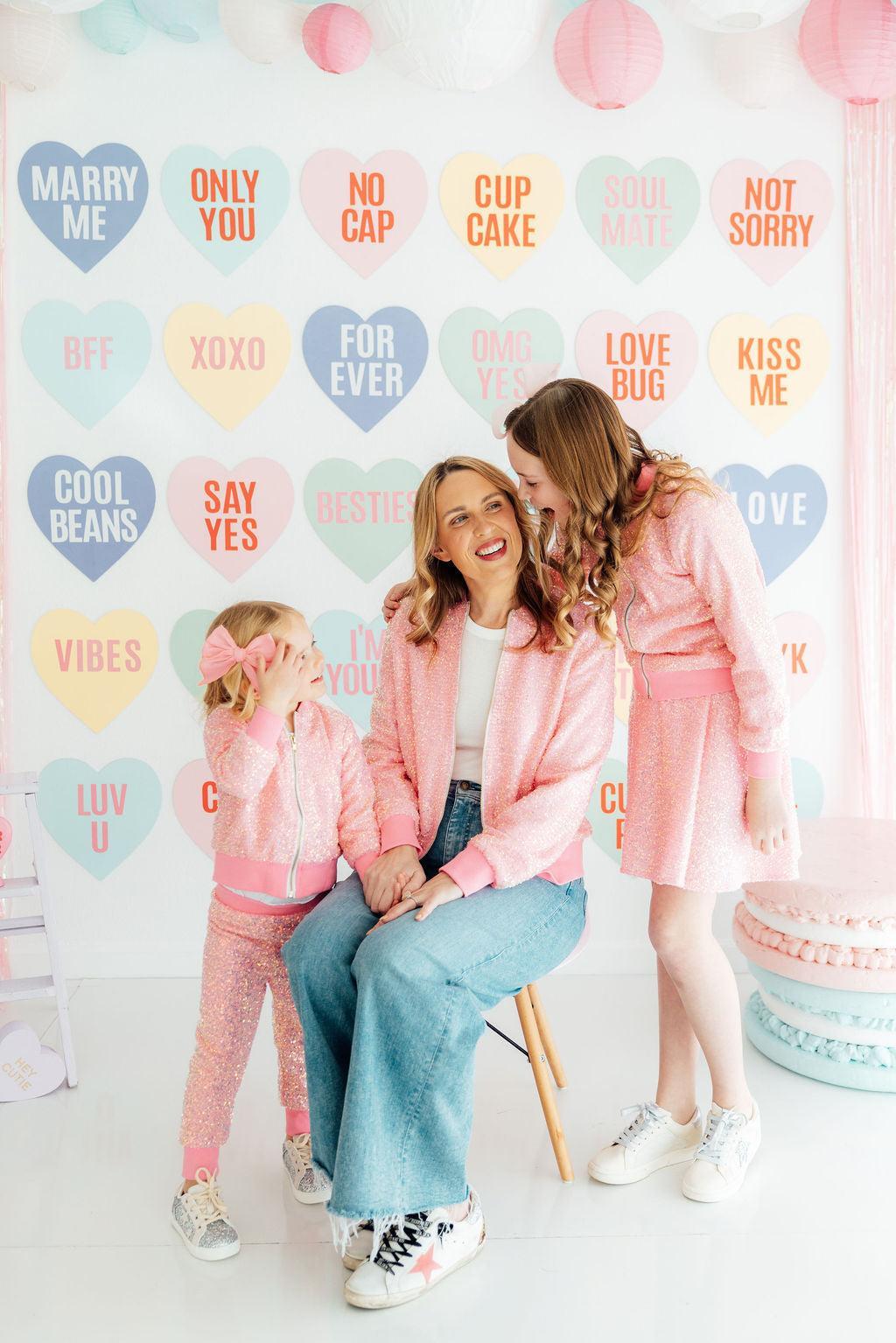 Grown Up Bubblegum Pink Sequin Jacket - Image 2