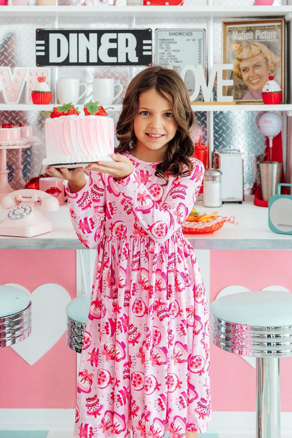 Vintage Cakes L/S Pocket Twirl Dress - Image 3