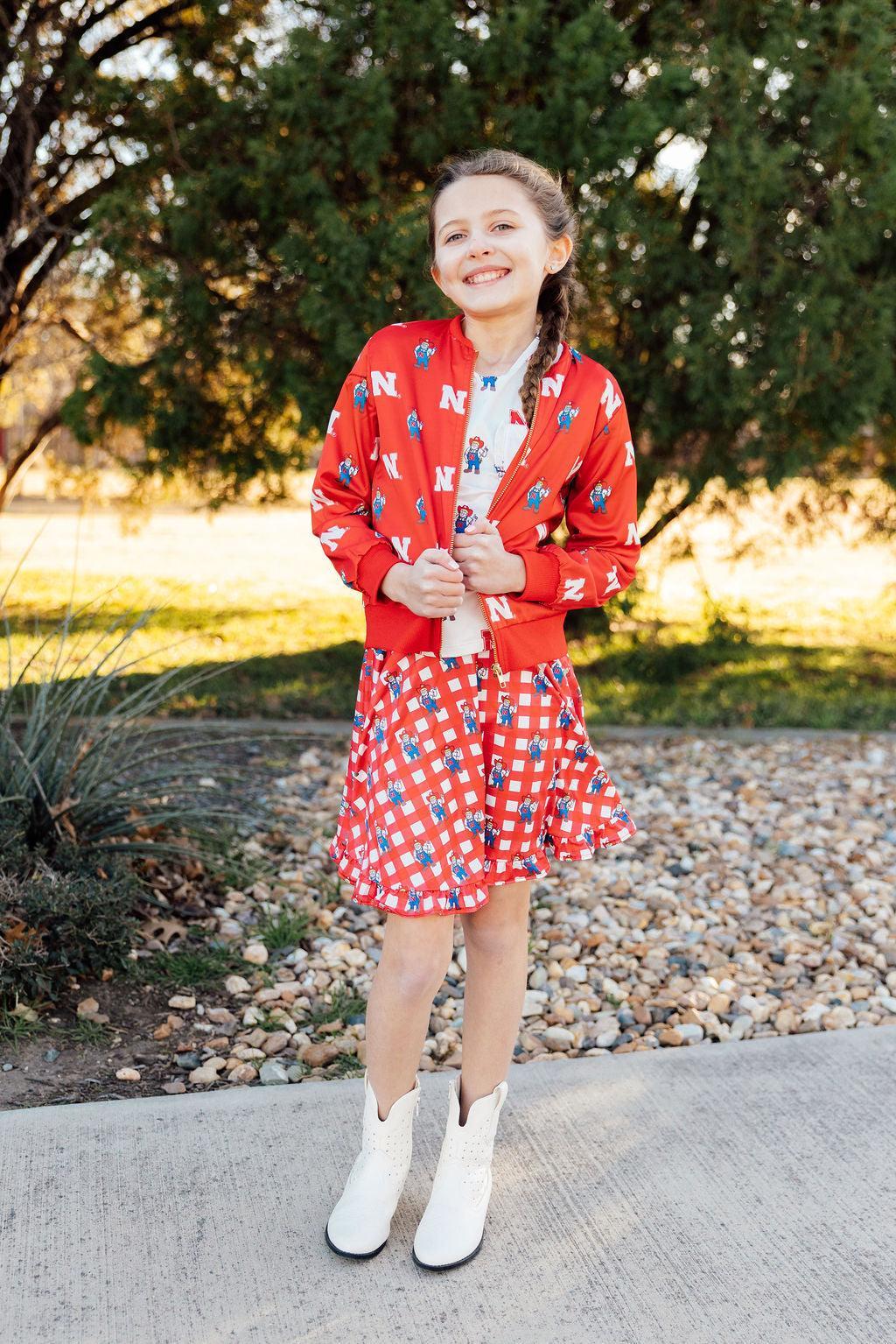 Nebraska Red Herbie Husker Satin Jacket - Image 3