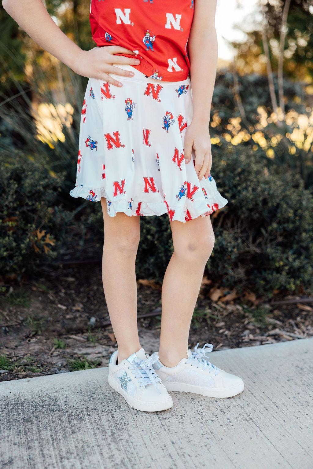 Nebraska White Herbie Husker Twirl Skort - Image 3