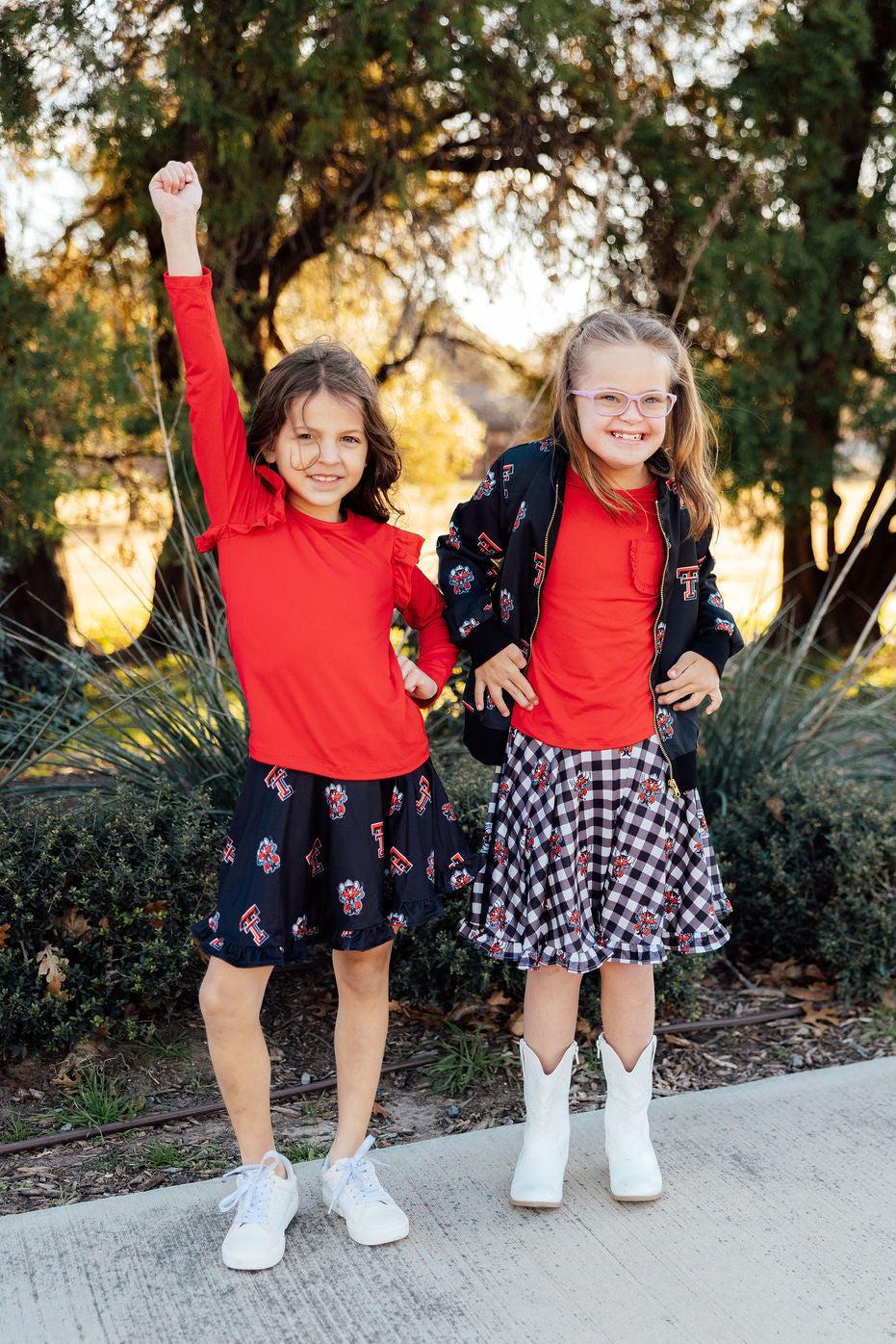 Texas Tech Black Raider Red Twirl Skort - Image 2