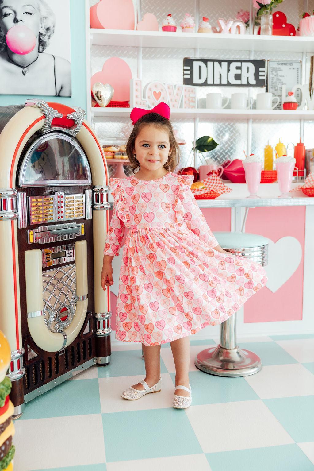 Melt My Heart 3/4 Sleeve Ruffle Twirl Dress - Image 10