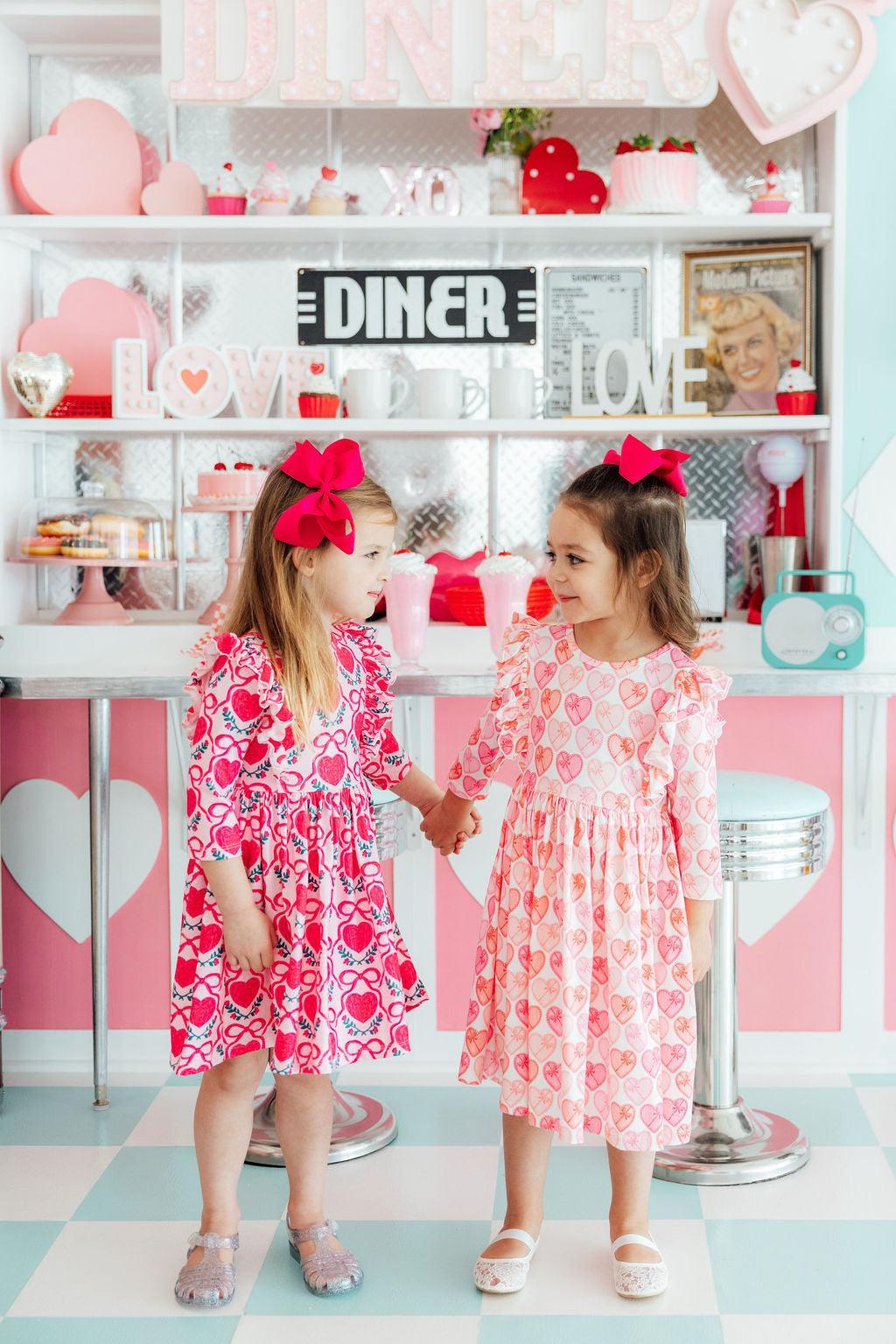 Melt My Heart 3/4 Sleeve Ruffle Twirl Dress - Image 11