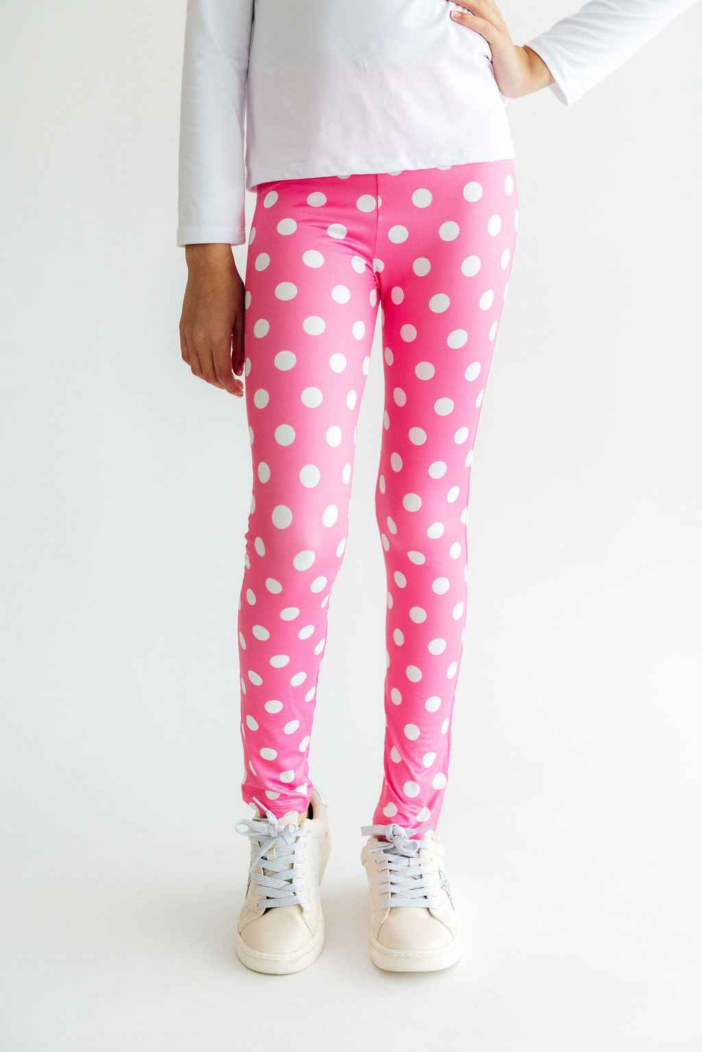 Pink Polka Dots Leggings