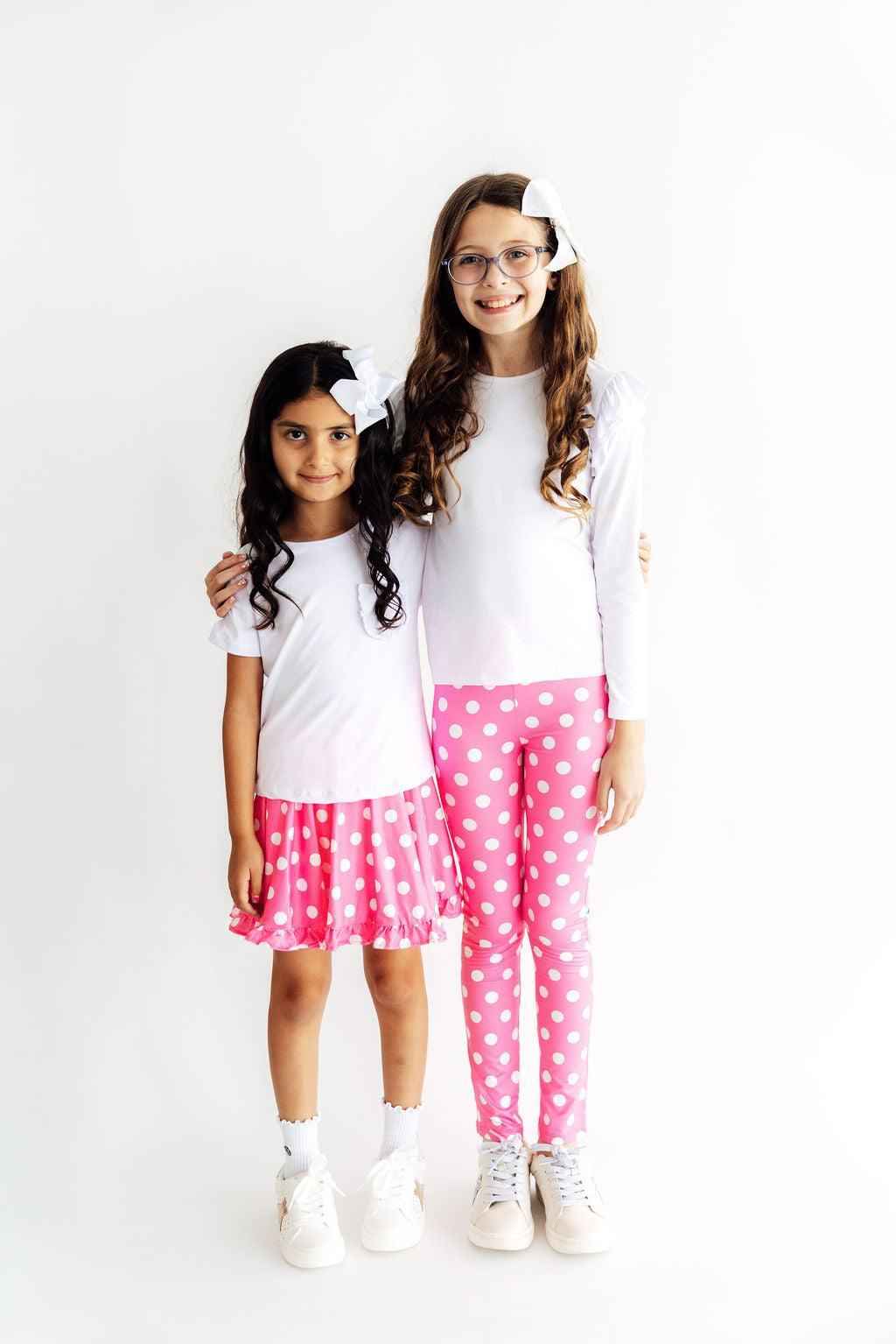 Pink Polka Dots Leggings