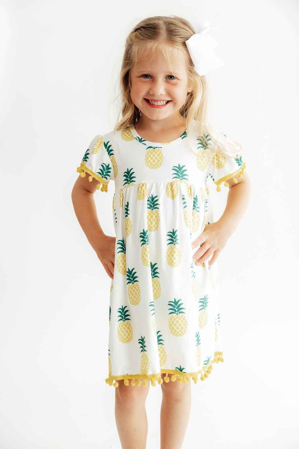 Pineapple Pom Pom Dress