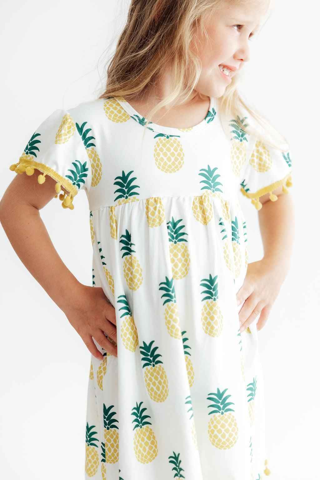 Pineapple Pom Pom Dress