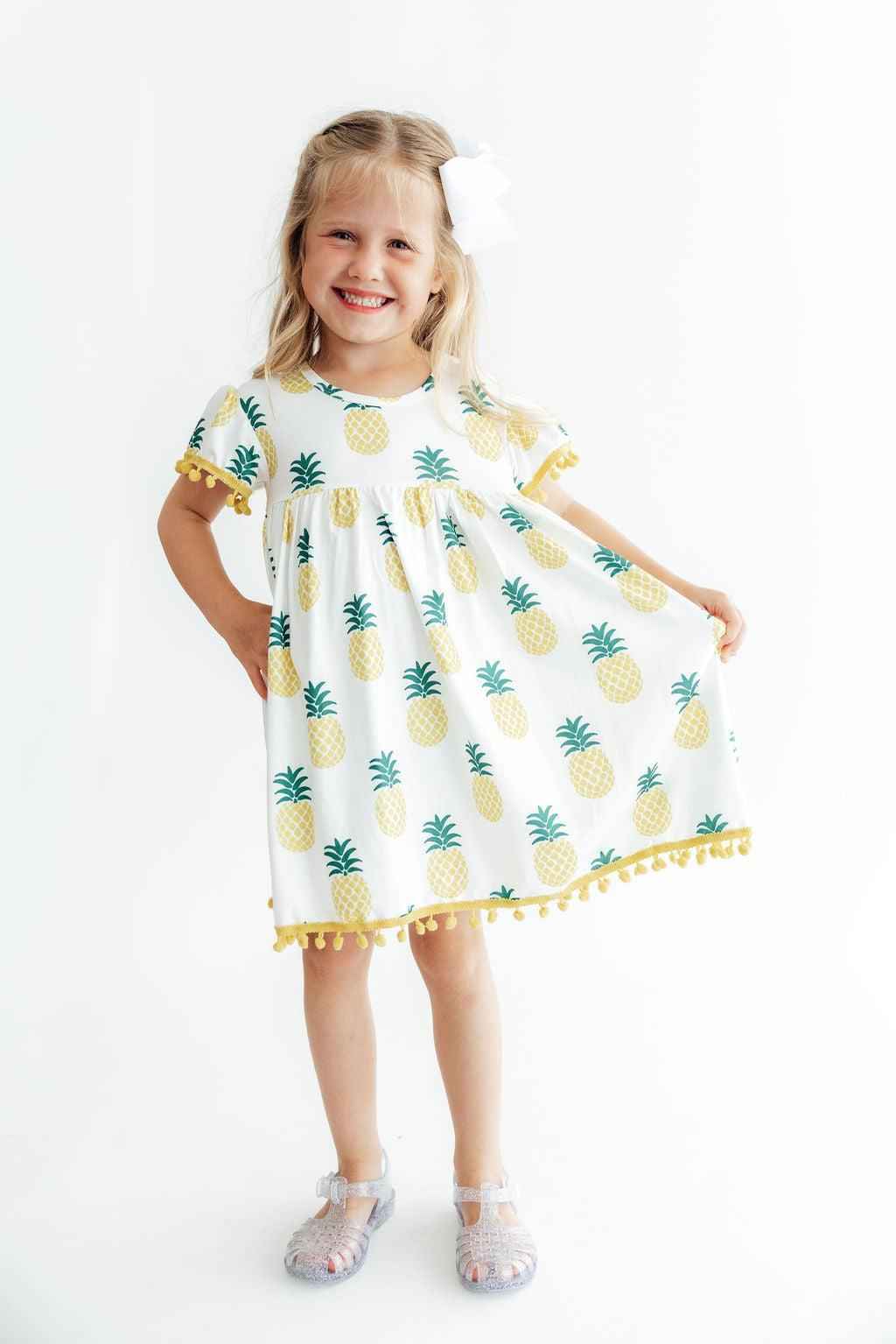 Pineapple Pom Pom Dress