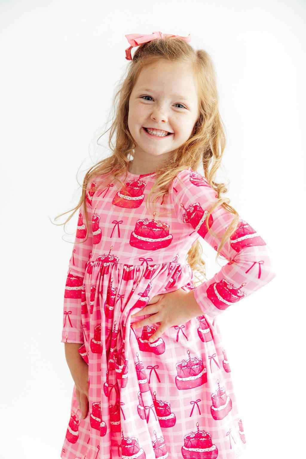 Make a Wish L/S Pocket Twirl Dress