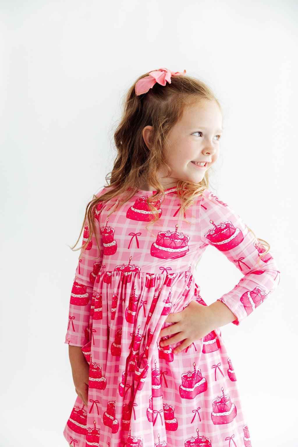 Make a Wish L/S Pocket Twirl Dress