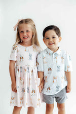 Boys Party Pups S/S Polo