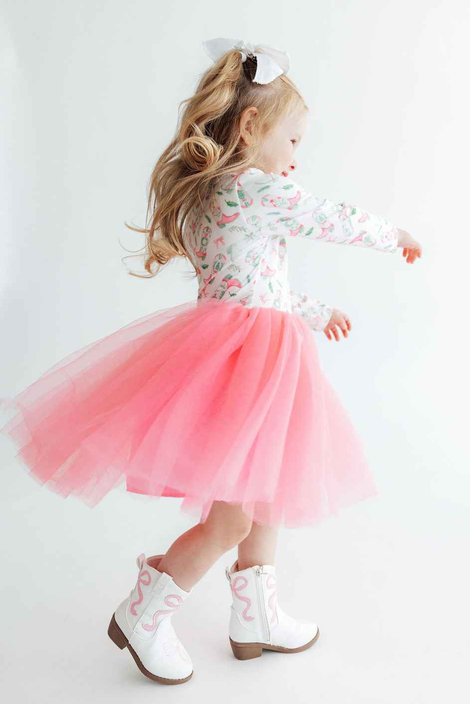 Country Christmas L/S Tutu Dress