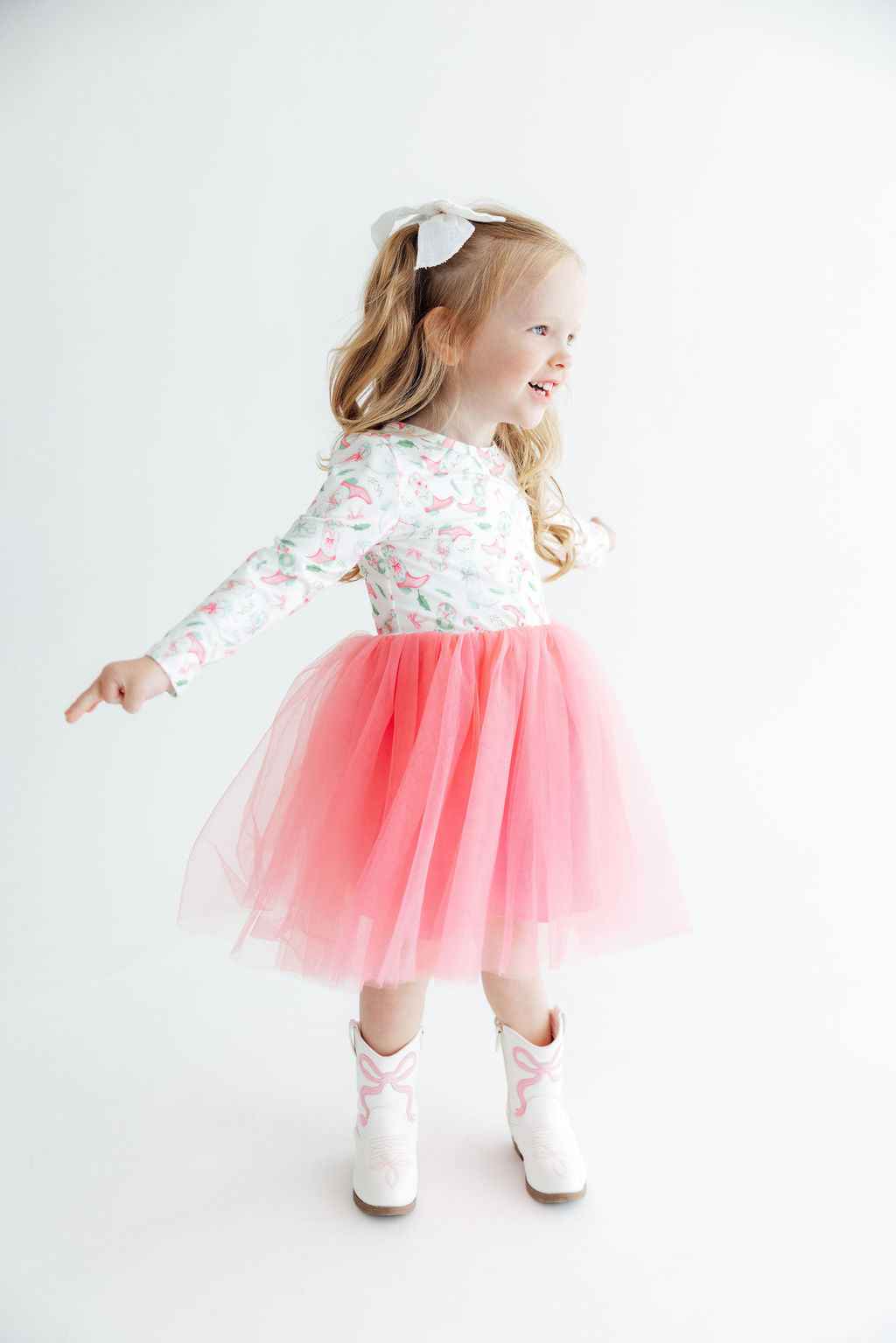 Country Christmas L/S Tutu Dress