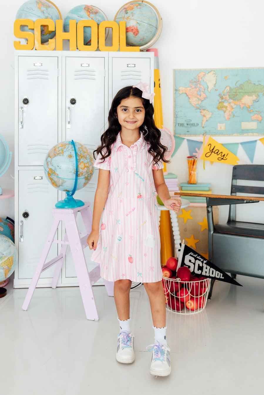 Gold Star Girl S/S Polo Dress
