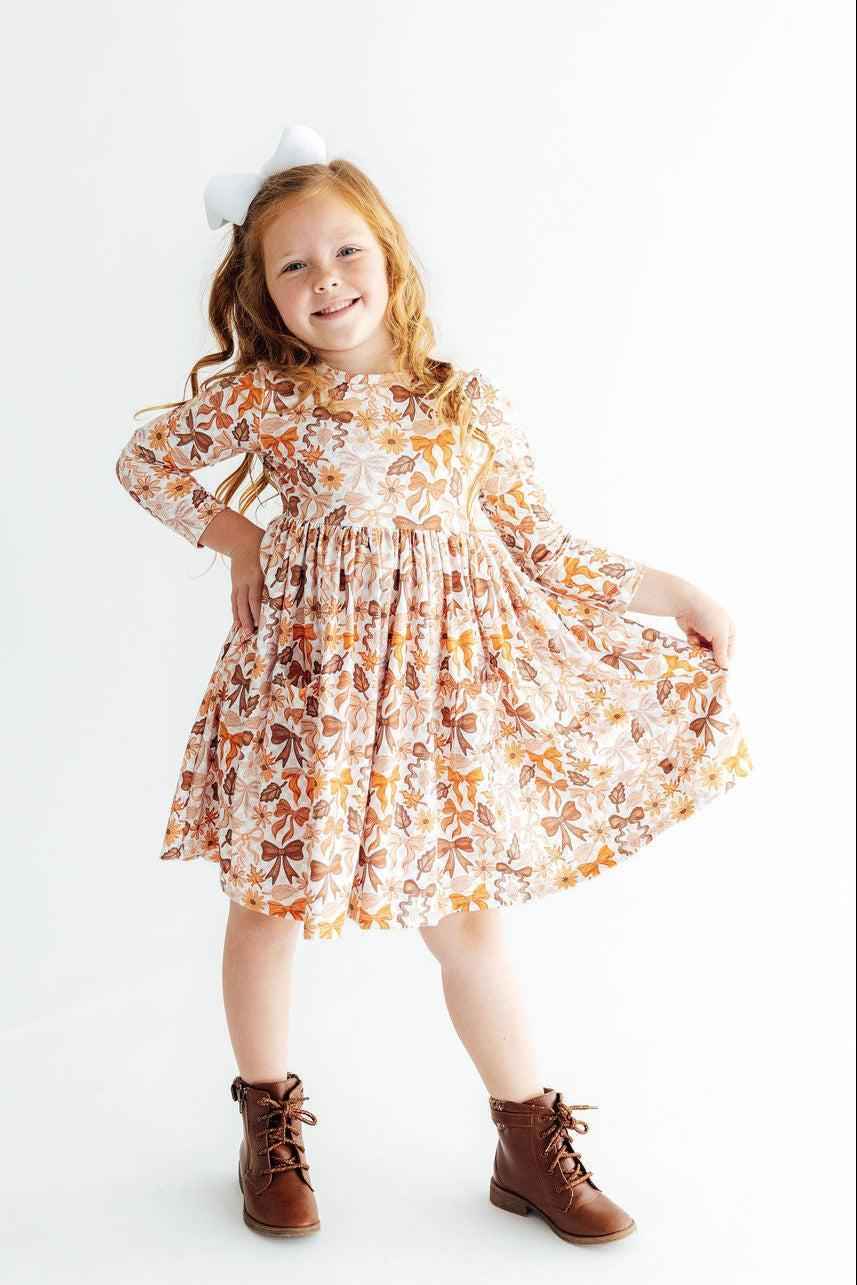 Fall Harvest L/S Pocket Twirl Dress