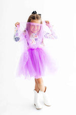 Tied with a Boo L/S Tutu Dress