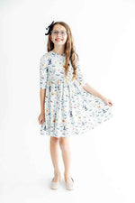 Ghouls Rule 3/4 Sleeve Pocket Twirl Dress