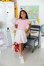 Apple of My Eye Ruffle Twirl Skort