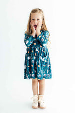 Happy Haunting 3/4 Sleeve Pocket Twirl Dress