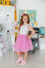 Little Learner Flutter Sleeve Tutu Dress