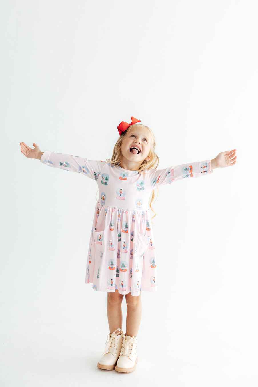 Let it Snow L/S Pocket Twirl Dress